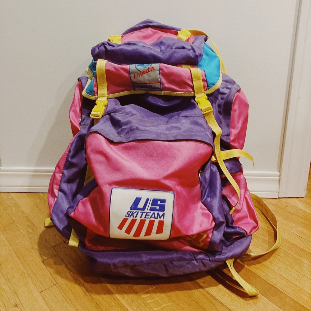 US ski team vintage invicta backpack